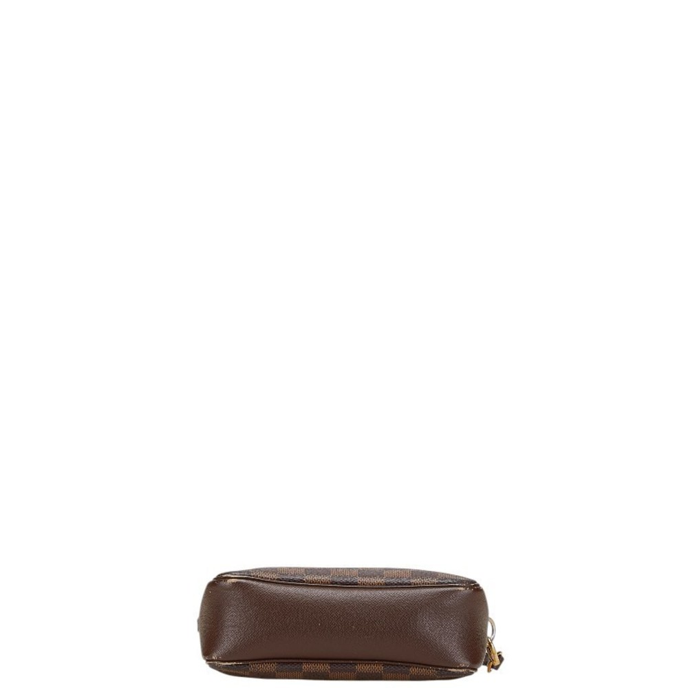 Louis Vuitton Damier Truss Makeup Accessory Pouch Brown Leather - Picture 3 of 10
